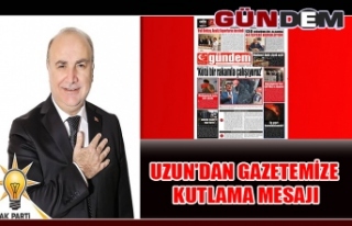 Uzun'dan gazetemize kutlama mesajı