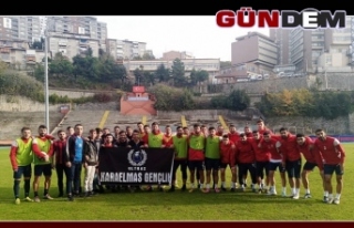 Zonguldak Kömürspor taraftarından futbolculara...