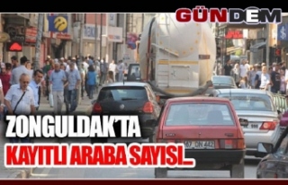 Zonguldak’ta trafiğe kayıtlı araç sayısı