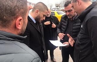 Başkan yardımcısı Kasapoğlu taksi esnafını...