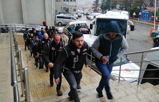 Zonguldak merkezli operasyon: 13 şüpheli adliyede