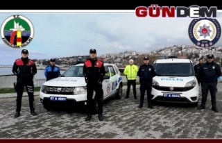 Zonguldak polisi görev başında...