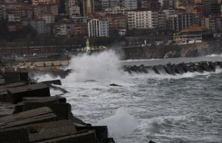 Zonguldak’ta şiddetli yağış ve rüzgar etkili...