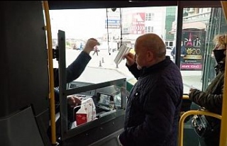 Düzce’de belediye otobüsüne maskesiz binenlere...