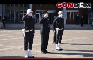 Zonguldak'ta Polis Haftası sade bir törenle...