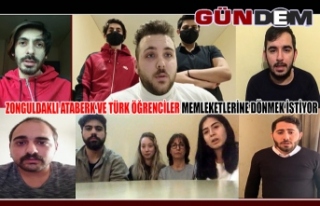 Zonguldaklı Ataberk ve Türk öğrenciler memleketlerine...