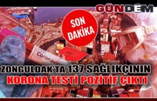 Zonguldak’ta 137 Sağlıkçının Korona testi pozitif...