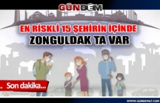 En riskli 15 şehirin içinde Zonguldak ta var