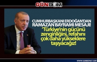 Erdoğan; "Türkiye’nin gücünü, zenginliğini,...