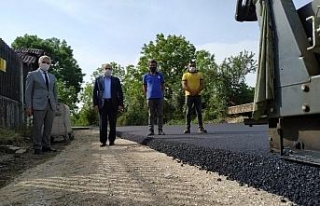 Musababa köyünde ki asfaltlama çalışmaları sürüyor