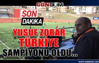 Yusuf Zobar Türkiye şampiyonu oldu...