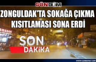 Zonguldak'ta sokağa çıkma kısıtlaması sona...