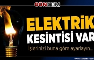 Dikkat! İşte Zonguldak'ta elektrik kesintisi...