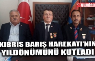 MUHARİP GAZİLER DERNEK BAŞKANI BAŞAR, KIBRIS BARIŞ...
