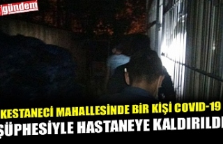 KESTANECİ MAHALLESİNDE BİR KİŞİ COVID-19 ŞÜPHESİYLE...