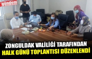 ZONGULDAK VALİLİĞİ TARAFINDAN HALK GÜNÜ TOPLANTISI...