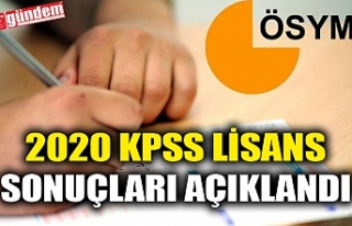 2020 KPSS LİSANS SONUÇLARI AÇIKLANDI