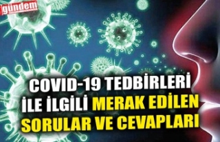 COVID-19 TEDBİRLERİ İLE İLGİLİ MERAK EDİLEN...