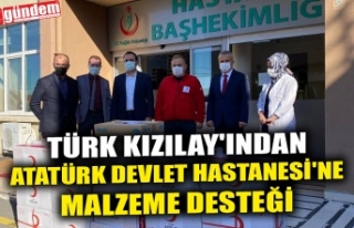 TÜRK KIZILAY'INDAN DEVLET HASTANESİ'NE...