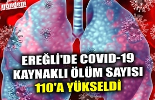 EREĞLİ'DE COVID-19 KAYNAKLI ÖLÜM SAYISI 110'A...