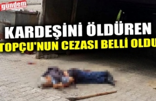 KARDEŞİNİ ÖLDÜREN TOPÇU'NUN CEZASI BELLİ...