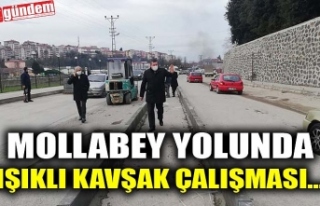 MOLLABEY YOLUNDA IŞIKLI KAVŞAK ÇALIŞMASI..