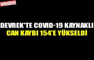 DEVREK'TE COVID-19 KAYNAKLI CAN KAYBI 154'E...