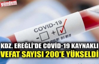 KDZ. EREĞLİ'DE COVID-19 KAYNAKLI VEFAT SAYISI...
