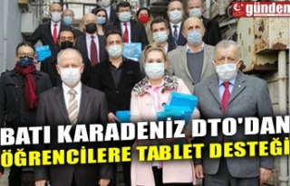 BATI KARADENİZ DTO'DAN ÖĞRENCİLERE TABLET...