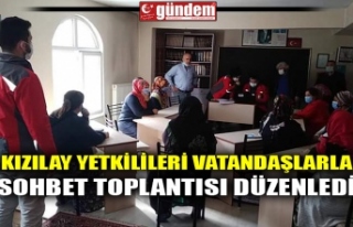 KIZILAY YETKİLİLERİ VATANDAŞLARLA SOHBET TOPLANTISI...
