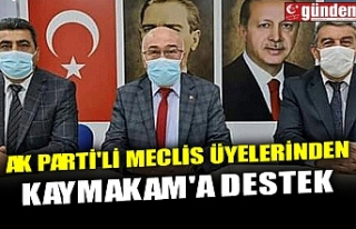 AK PARTİ'Lİ MECLİS ÜYELERİNDEN KAYMAKAM'A...