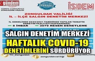 SALGIN DENETİM MERKEZİ HAFTALIK COVID-19 DENETİMLERİNİ...