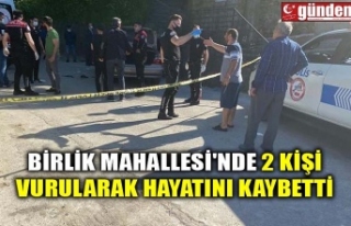 BİRLİK MAHALLESİ'NDE 2 KİŞİ VURULARAK HAYATINI...