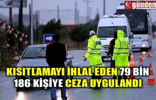 KISITLAMAYI İHLAL EDEN 79 BİN 186 KİŞİYE CEZA...