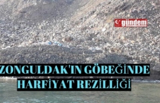 Zonguldakın göbeğinde kaçak hafriyat rezilliği!