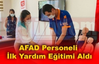 AFAD Personeli İlk Yardım Eğitimi Aldı