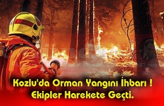 Kozlu'da Orman Yangını İhbarı Ekipler Harekete...