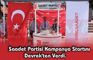 Saadet Partisi Kampanya Startını Devrek'ten...