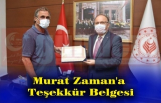 Tutulmaz'dan , Murat Zaman'a Teşekkür...