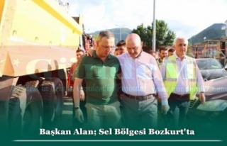 Başkan Alan; Sel Bölgesi Bozkurt'ta