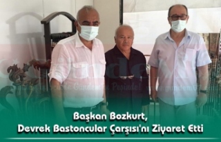 Başkan Bozkurt, Devrek Bastoncular Çarşısı'nı...