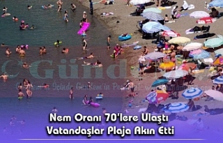 Nem Oranı 70’lere Ulaştı Vatandaşlar Plaja Akın...