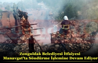 Zonguldak Belediyesi İtfaiyesi Manavgat’ta Söndürme...