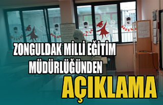 Zonguldak İl Milli Eğitim Müdürlüğünden Açıklama