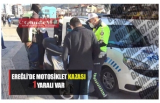 Ereğli'de motosiklet kazası!!
