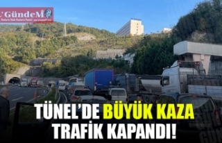 KOZLU'DA BÜYÜK KAZA! TÜNEL TRAFİĞİ KAPANDI!