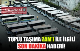 MECLİS'TEN TOPLU TAŞIMA ÜCRETLERİ İLE İLGİLİ...