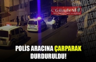 POLİS ARACINA ÇARPARAK DURDURULDU!