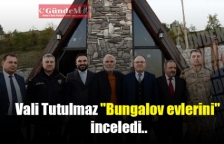 Vali Tutulmaz "Bungalov evlerini''...