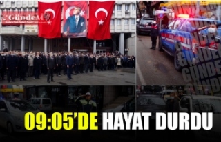 Zonguldak'ta 09.05'de hayat durdu.